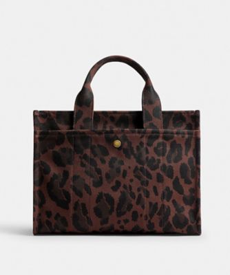 新品コ一チ（Coach） カーゴトート・レオパード プリント オンライン限定】カーゴ トート バッグ 20・レオパード